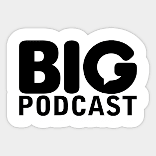 Big Podcast Logo Sticker